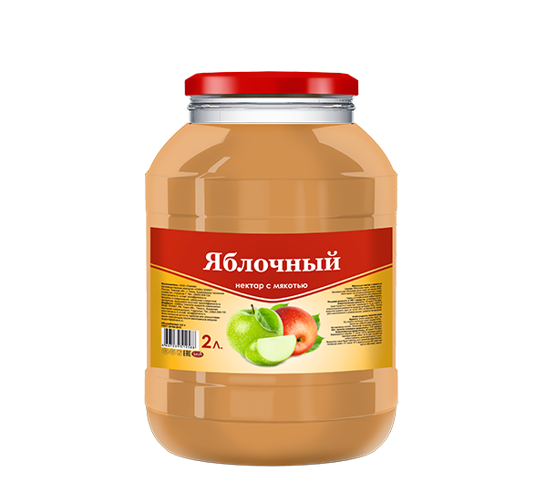 Яблочный нектар с мякотью 2л