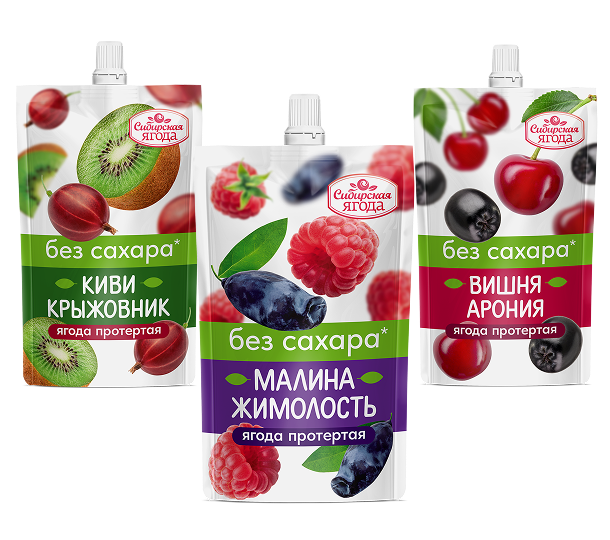 Ягода протёртая. Без сахара