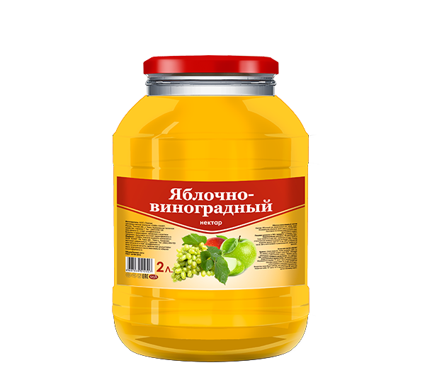 Яблочно-виноградный нектар 2л
