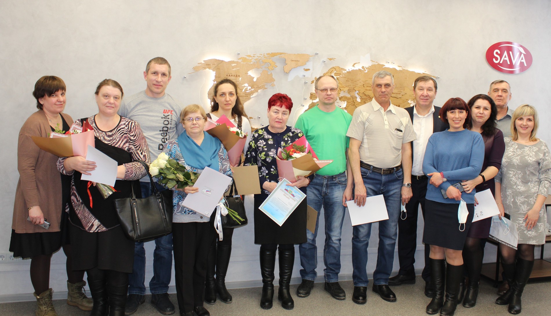 Награждение коллектива в честь прошедшего праздника "День работника пищевой промышленности"
