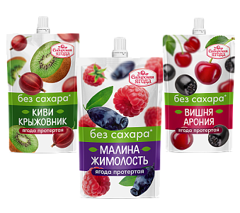 Ягода протёртая. Без сахара